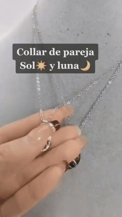 COLLAR SOL Y LUNA CON 100 IDIOMAS